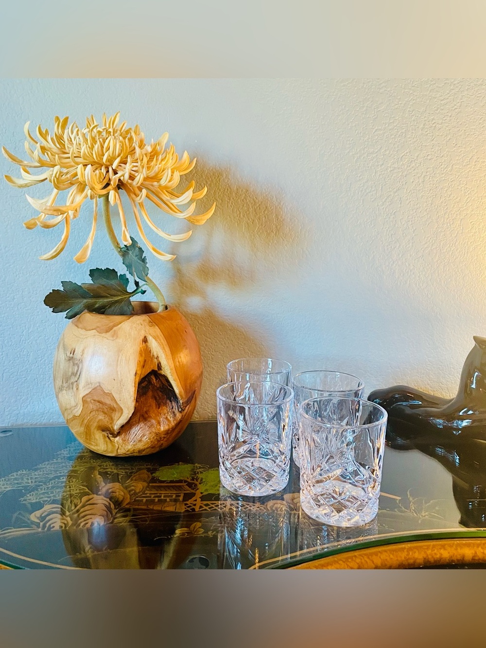 ♥️ Crystal Cut Whiskey Glasses - Clear Tumbler Set Godinger